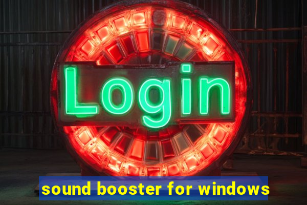 sound booster for windows